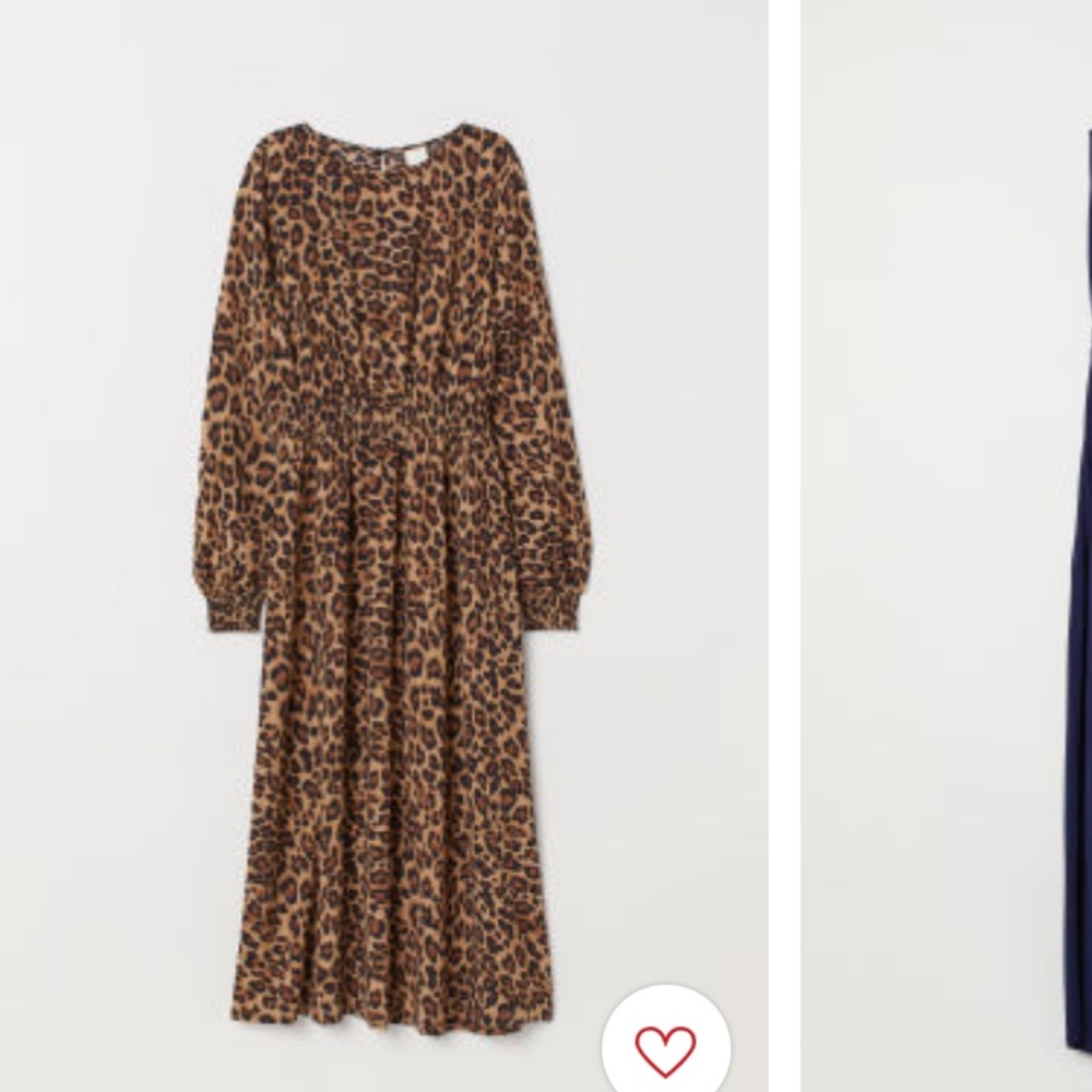 H&M animal print dress